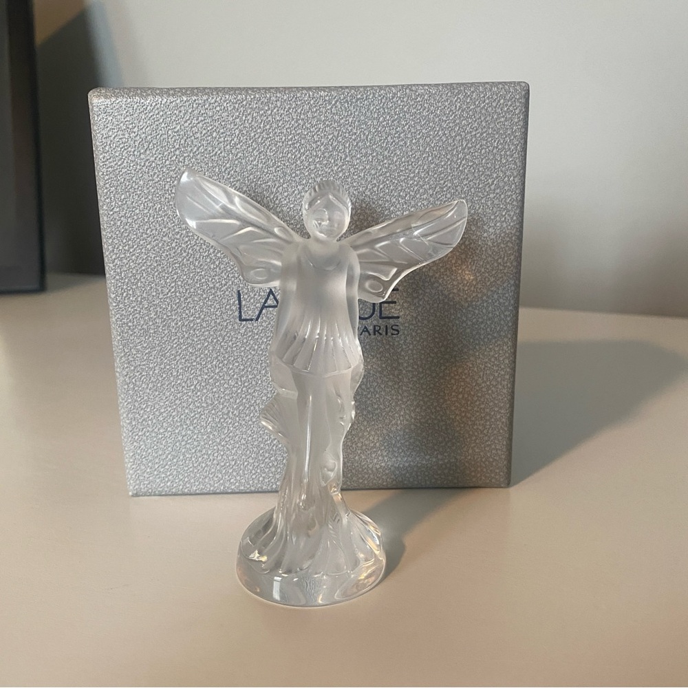 Lalique Crystal Fairy Statue
